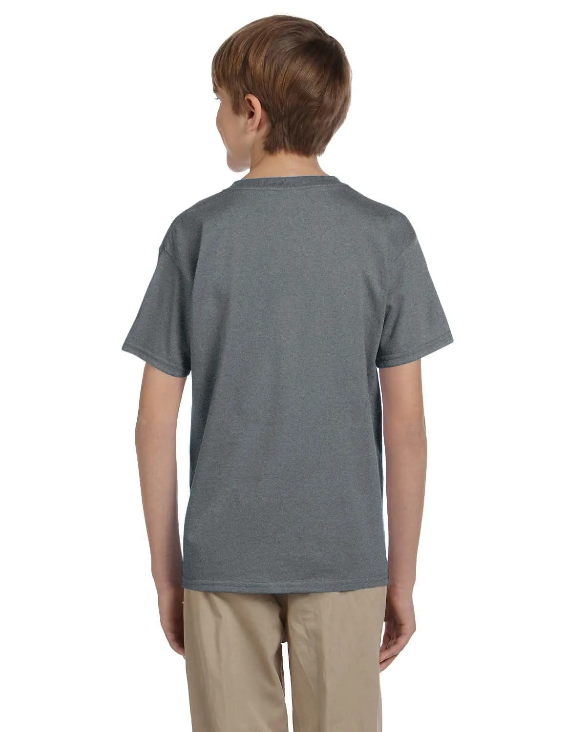 Hanes Youth Heavyweight 50/50 T-Shirts | Oxford Gray