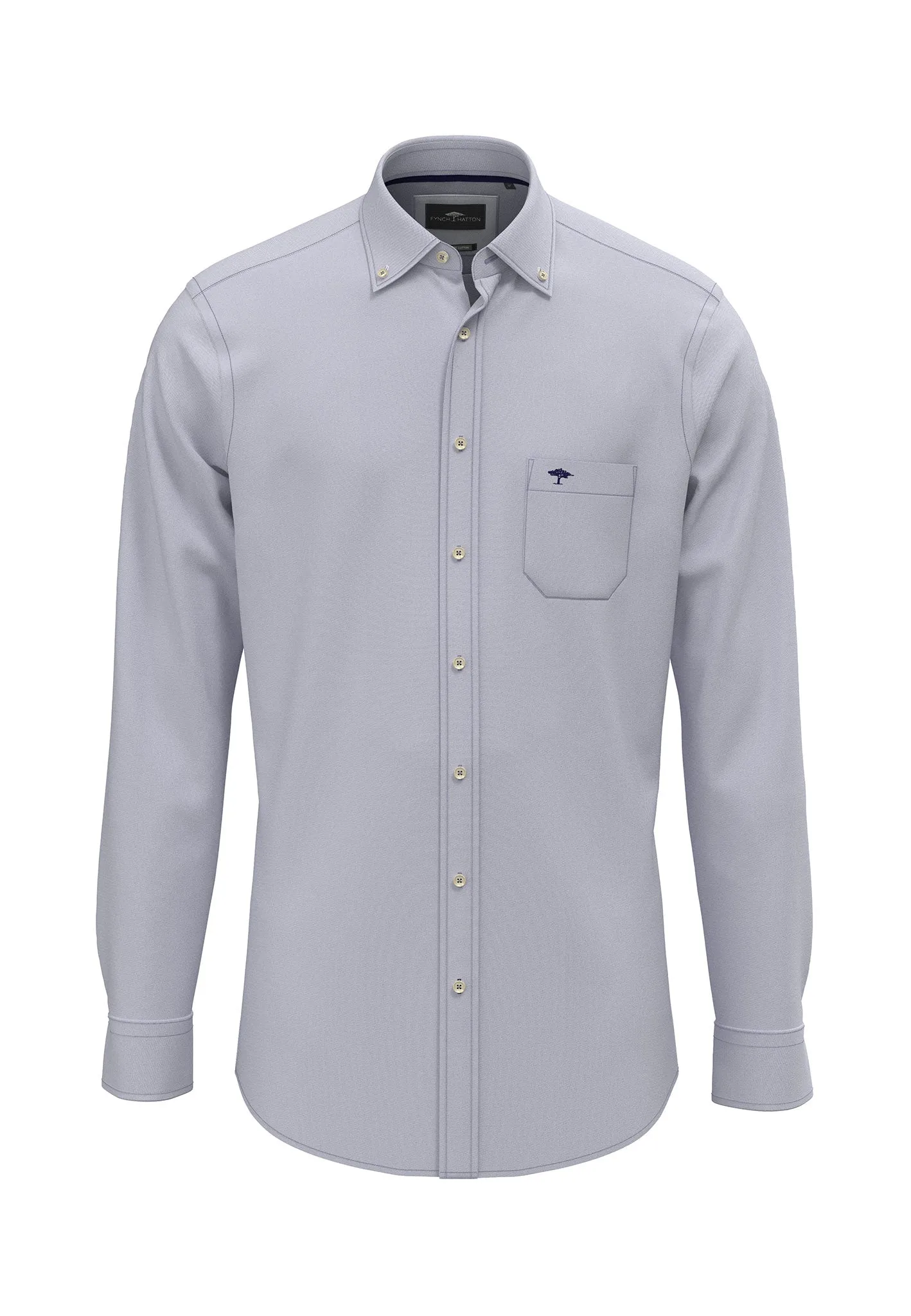 Hemd aus Baumwolle mit Button-Down-Kragen