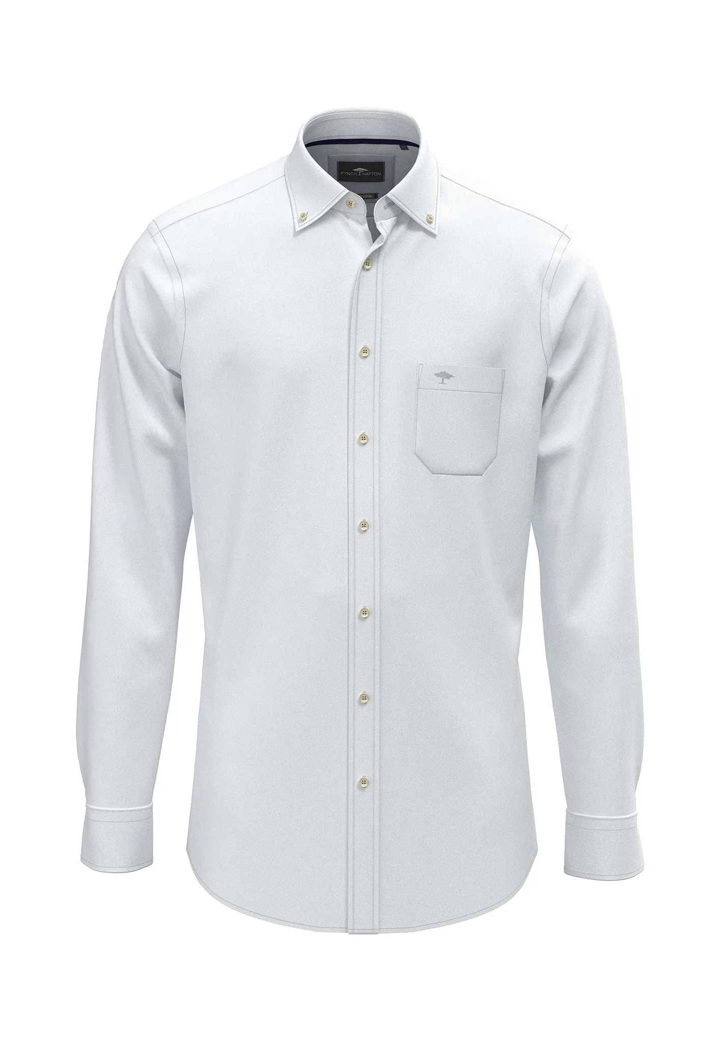 Hemd aus Baumwolle mit Button-Down-Kragen