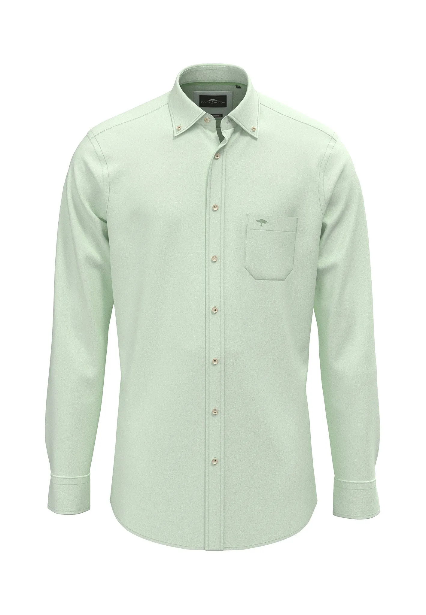 Hemd aus Baumwolle mit Button-Down-Kragen