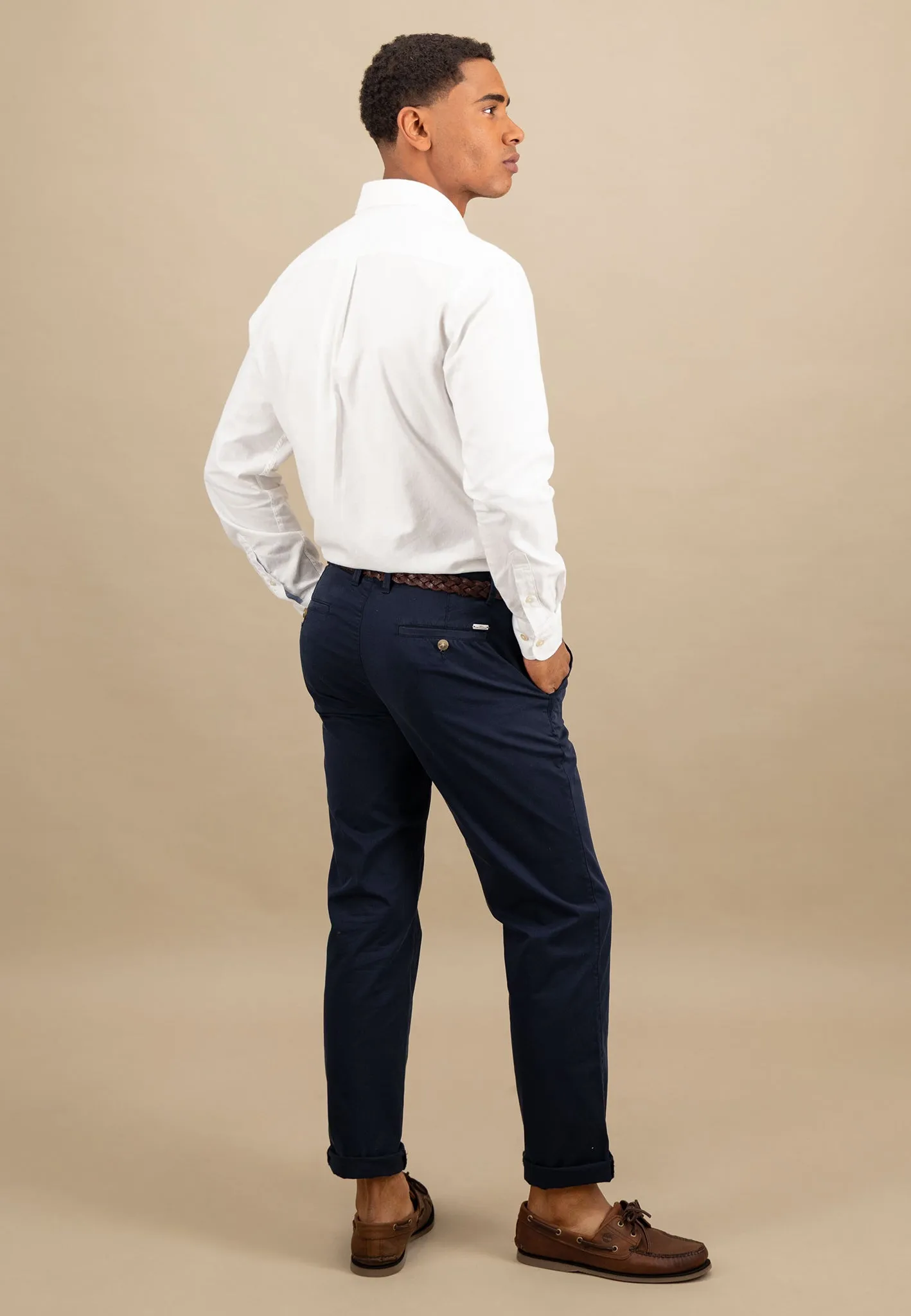 Hemd aus Baumwolle mit Button-Down-Kragen