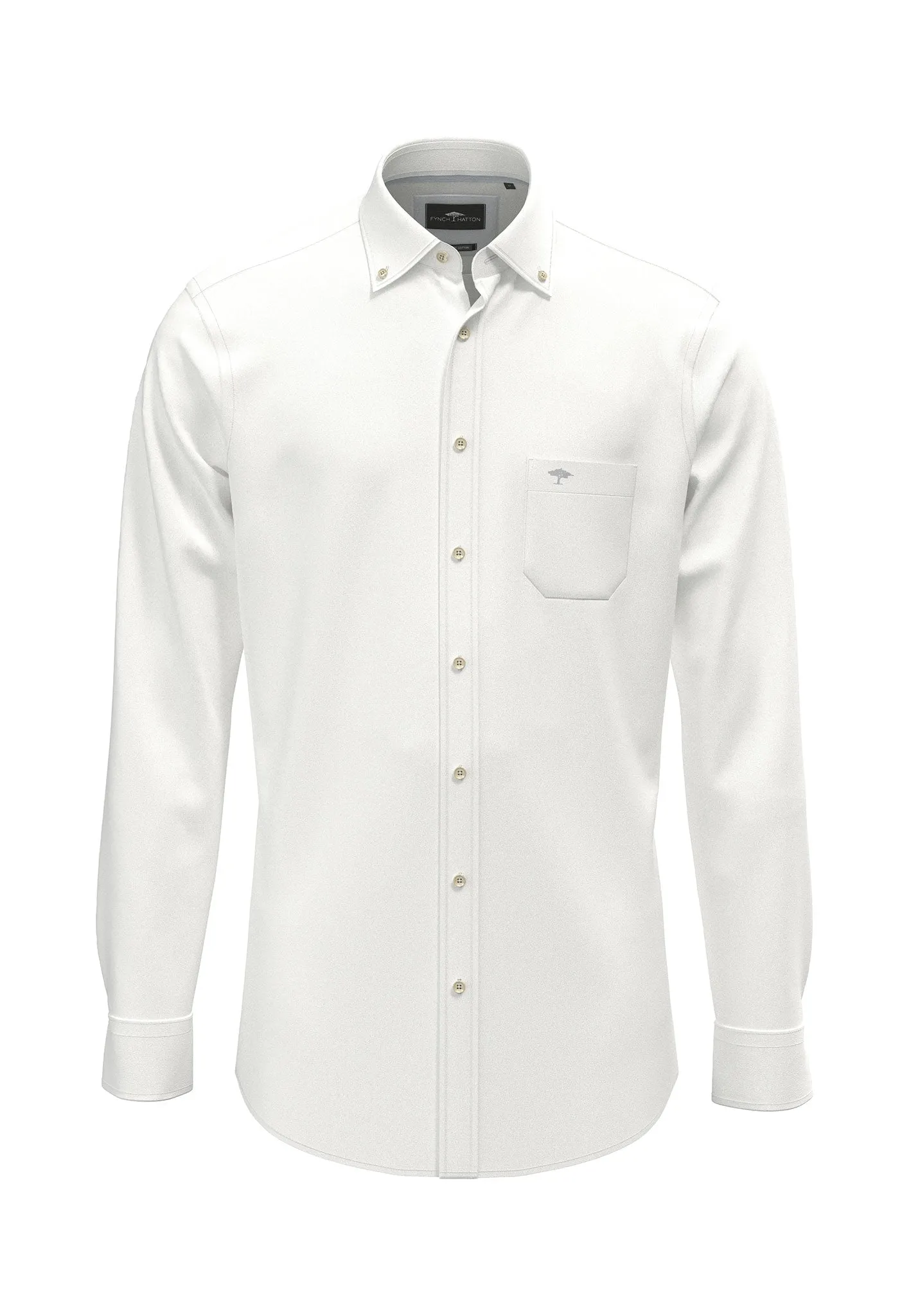 Hemd aus Baumwolle mit Button-Down-Kragen