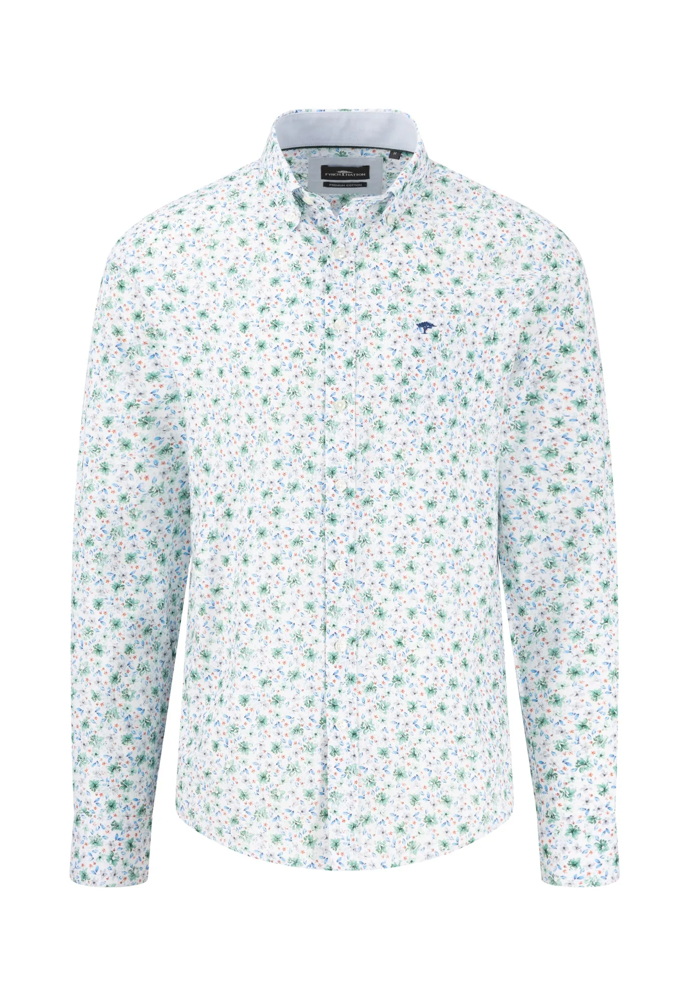 Hemd mit Button-Down-Kragen und floralem Print