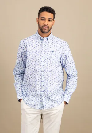 Hemd mit Button-Down-Kragen und floralem Print