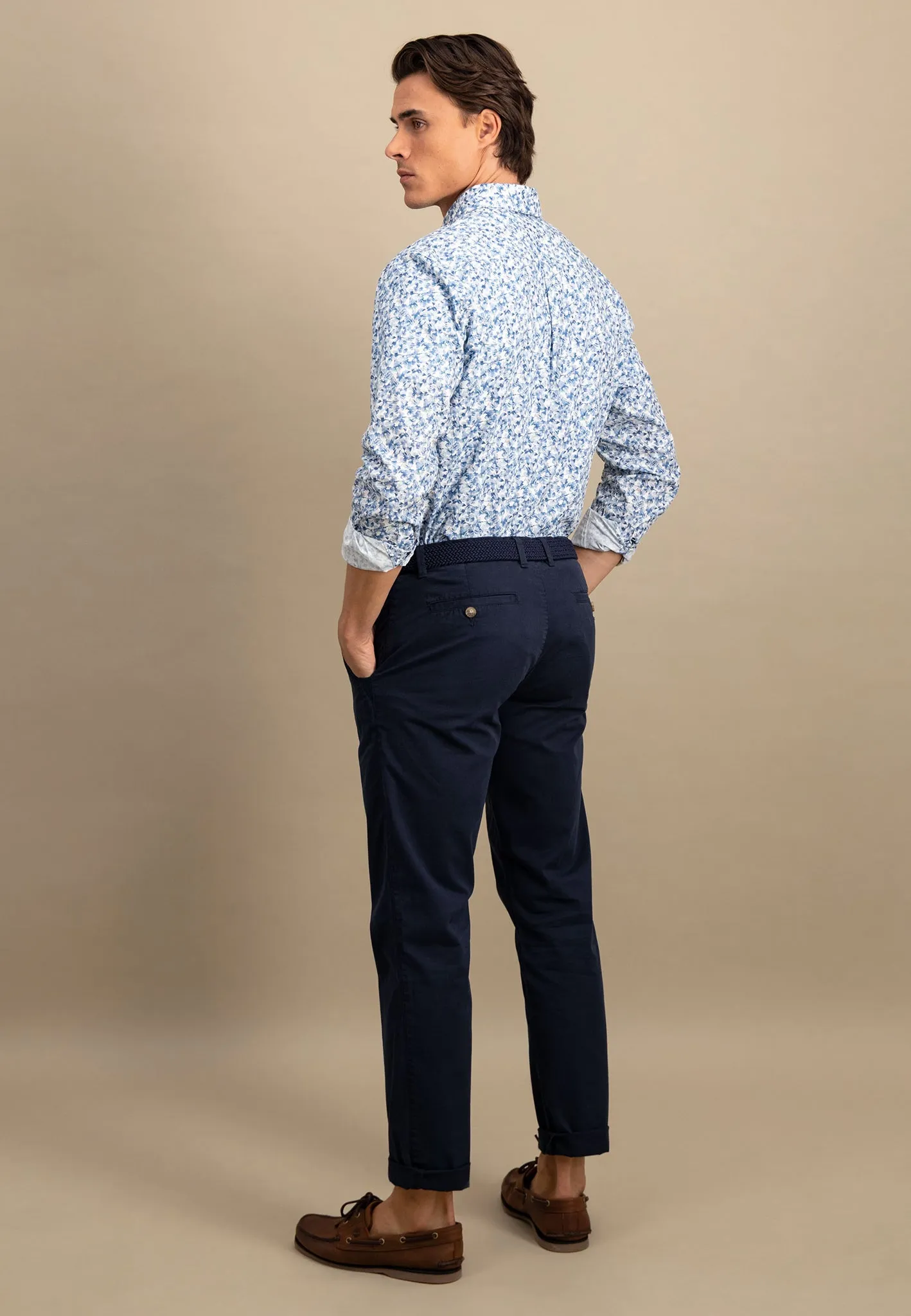 Hemd mit Button-Down-Kragen und floralem Print