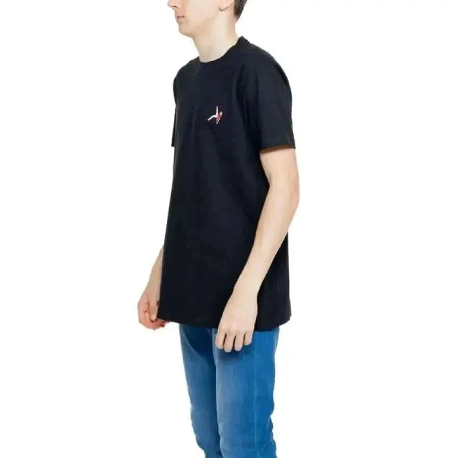 Hydra Clothing Men's Black Plain Round Neck T-Shirt 100% Cotton