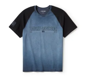 Iron Bond II Short Sleeve Tee - Colorblock - Mood Indigo & Harley Black