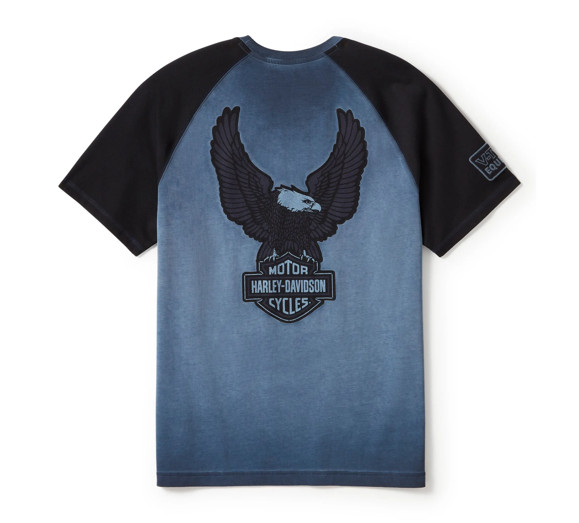 Iron Bond II Short Sleeve Tee - Colorblock - Mood Indigo & Harley Black