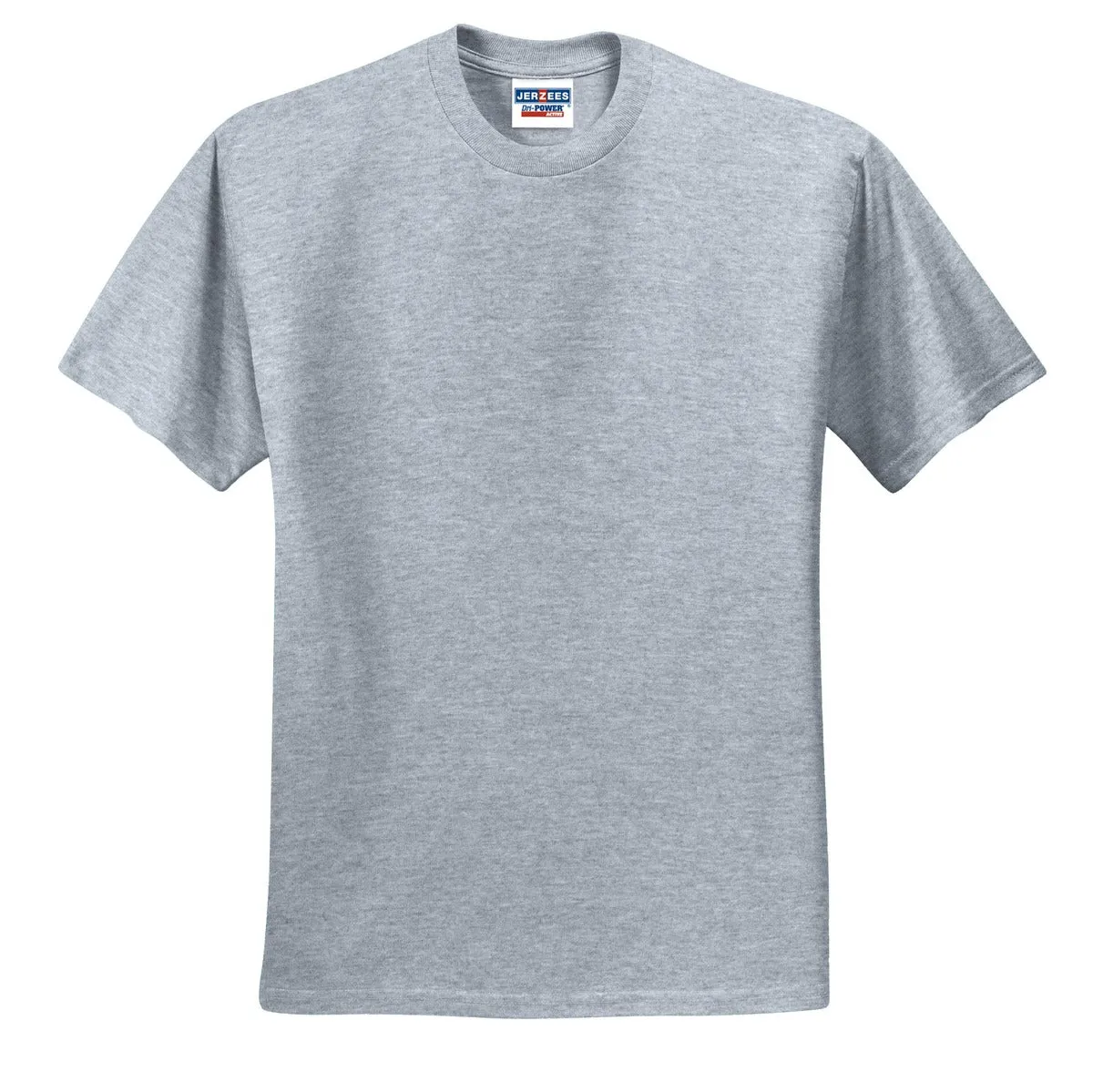 Jerzees  Dri-Power 50/50 Cotton/Poly T-Shirt.  29M Athletic Heather