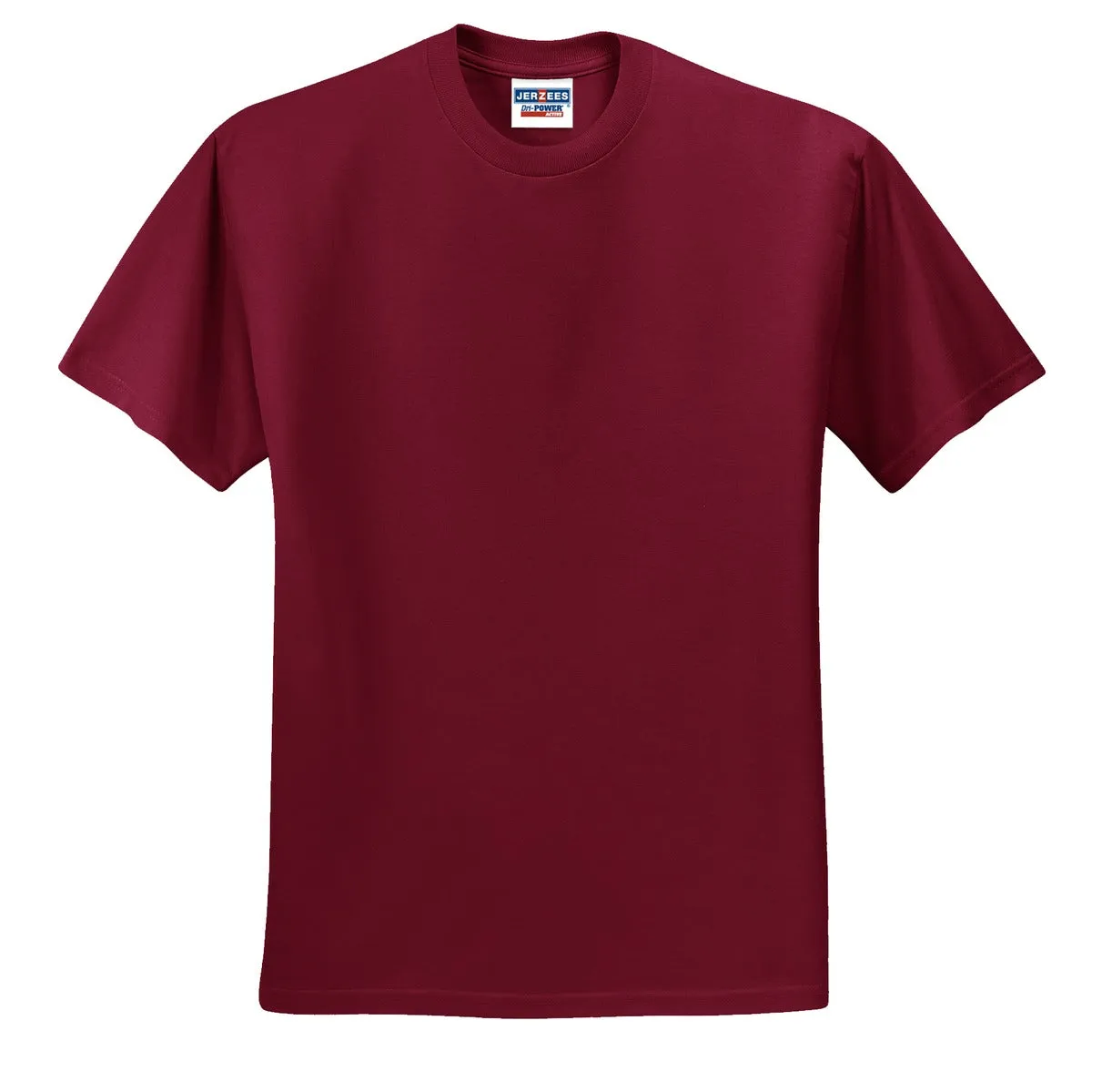 Jerzees  Dri-Power 50/50 Cotton/Poly T-Shirt.  29M Cardinal