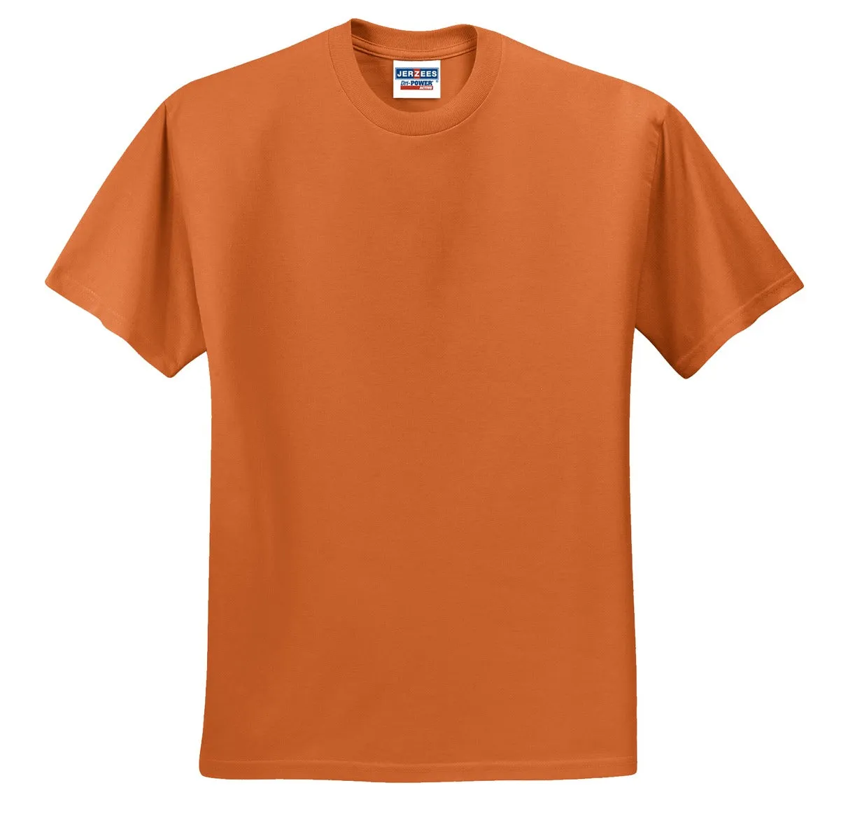 Jerzees  Dri-Power 50/50 Cotton/Poly T-Shirt.  29M Texas Orange
