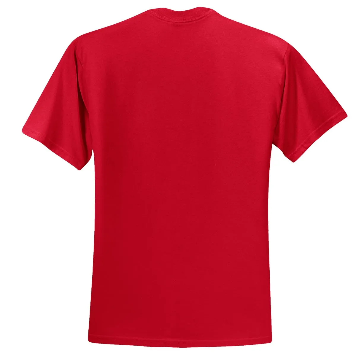 Jerzees  Dri-Power 50/50 Cotton/Poly T-Shirt.  29M True Red