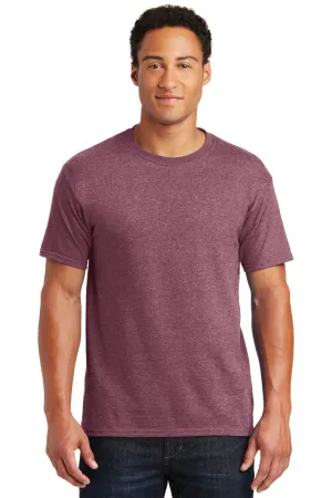 Jerzees  Dri-Power 50/50 Cotton/Poly T-Shirt.  29M Vintage Heather Maroon