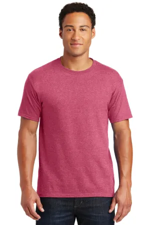 Jerzees  Dri-Power 50/50 Cotton/Poly T-Shirt.  29M Vintage Heather Red