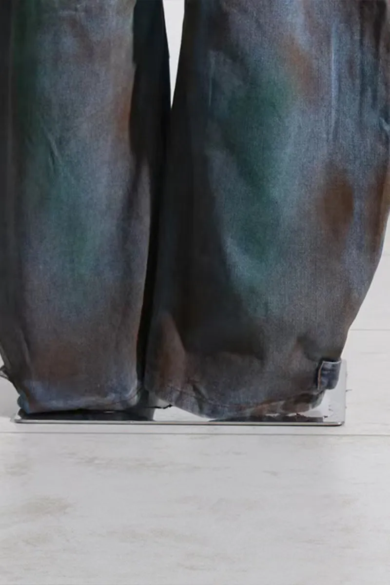 JQ3298 Denim Cargo Jumpsuits