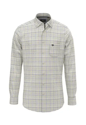 Kariertes Hemd mit Button-Down-Kragen