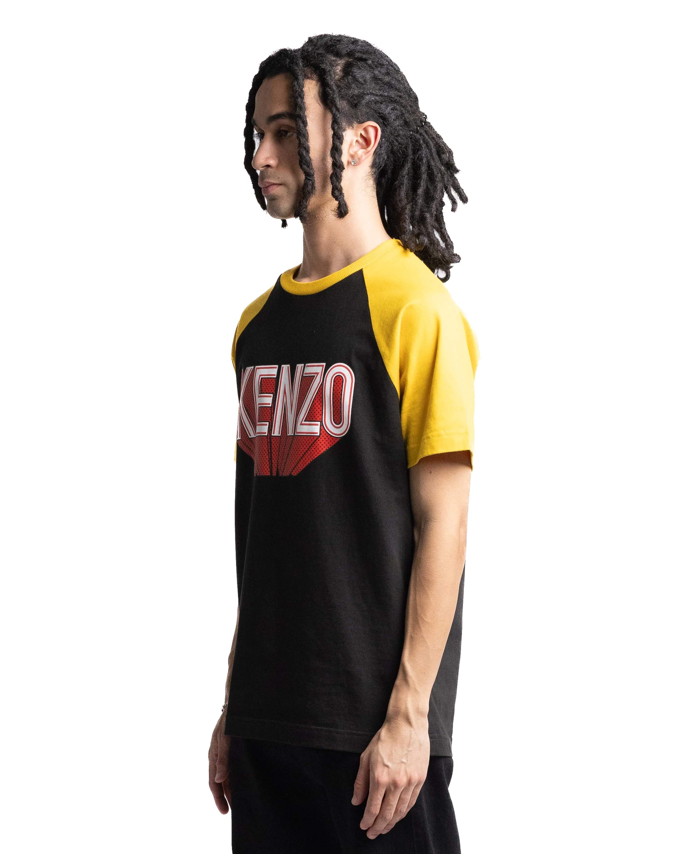 Kenzo Raglan 3D Logo Tee Black