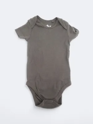 Kid's Boy's Plain Bodysuit,Dark Olive