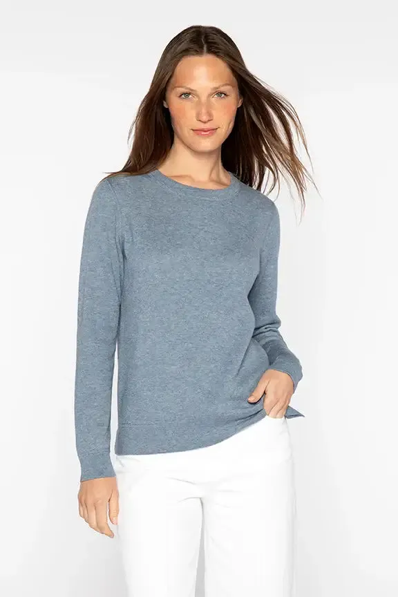 Kinross Reversible Crew in Marlin and Ecru