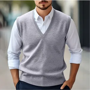 Larry | Sleeveless Sweater With V-Neck