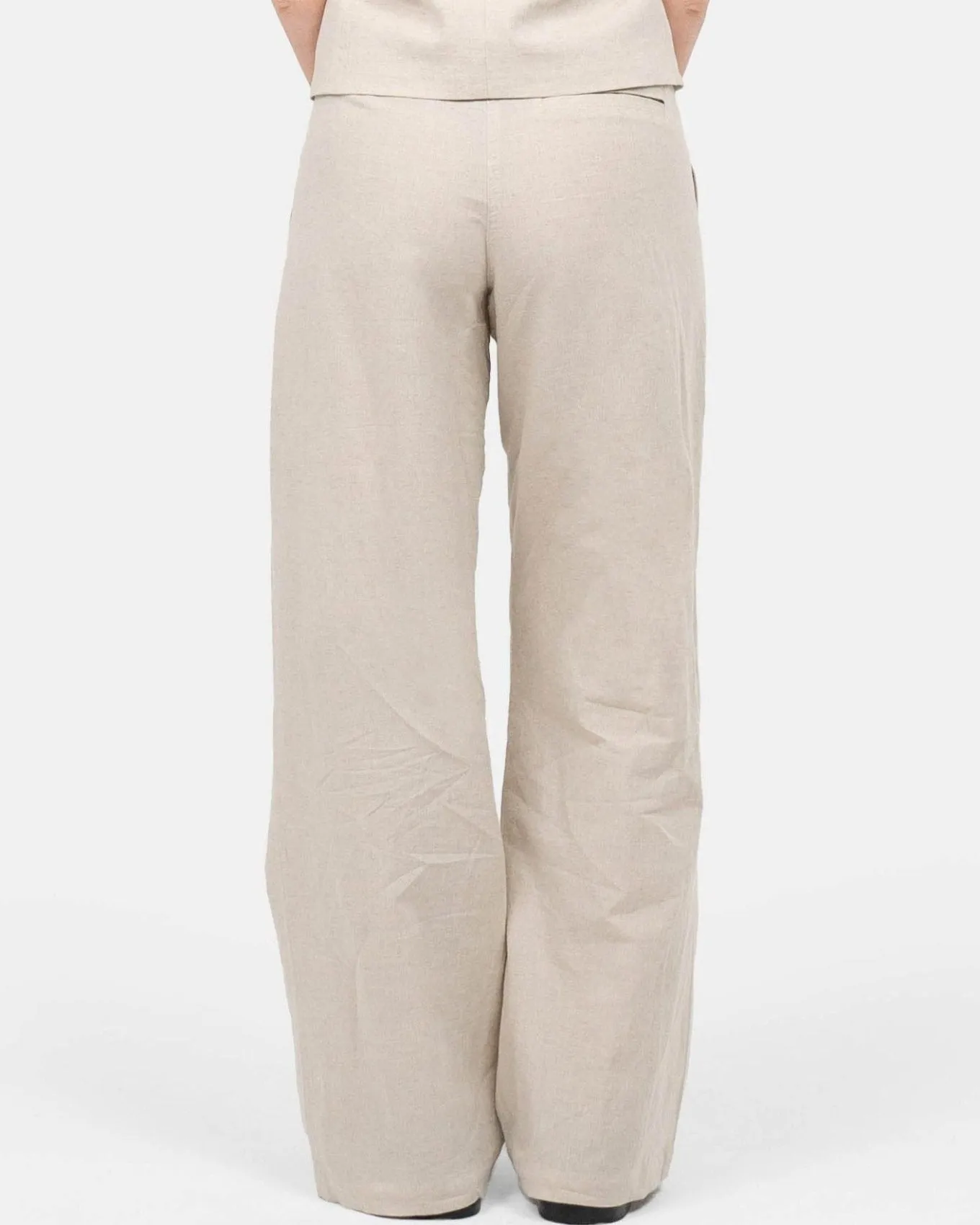 Linen Suit Pants Beige