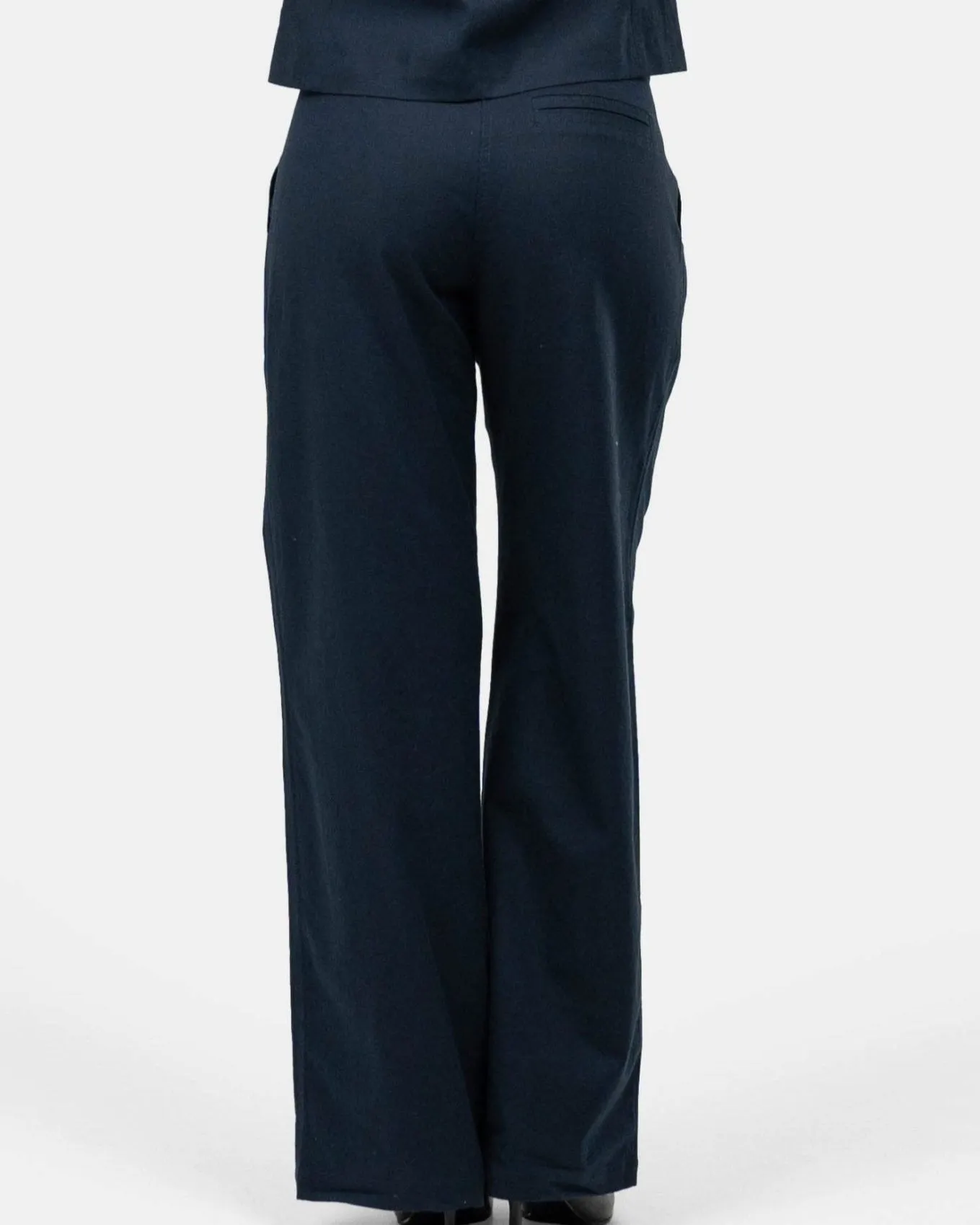 Linen Suit Pants Navy