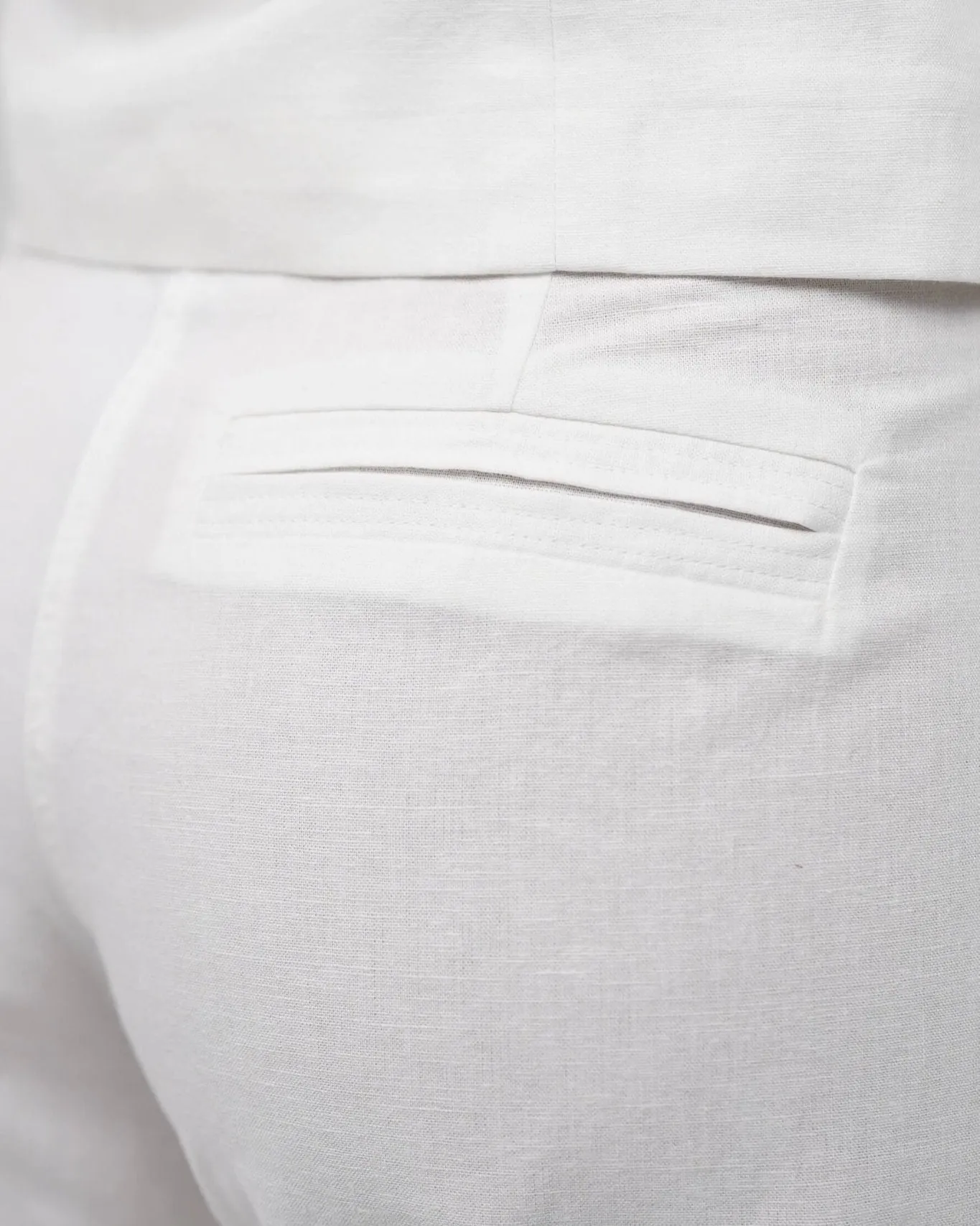 Linen Suit Pants White