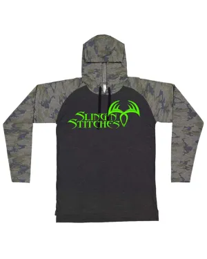 Logo Raglan hoodie T-shirt