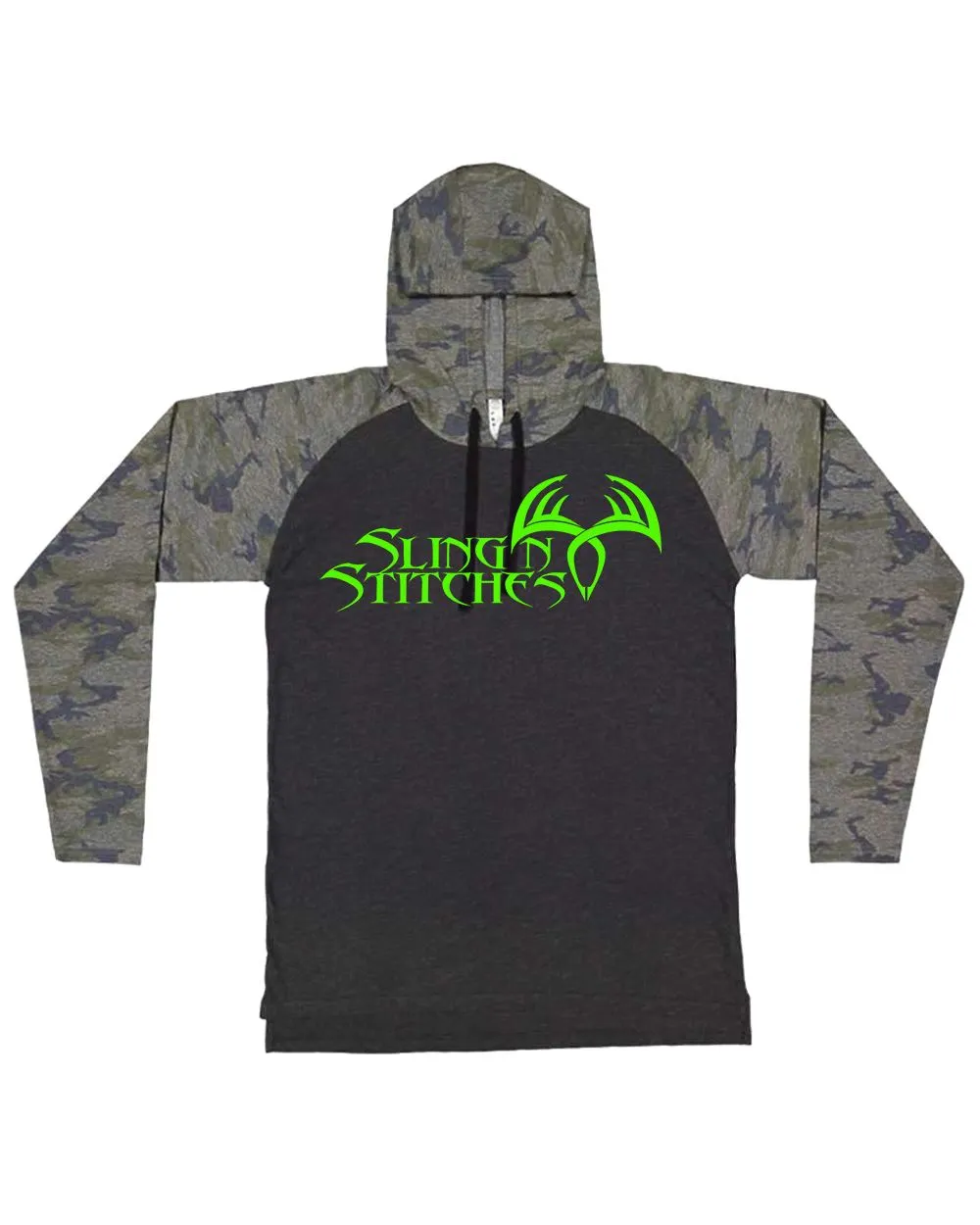 Logo Raglan hoodie T-shirt