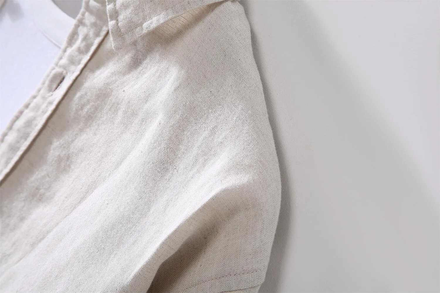 Long Sleeve Cotton Linen Casual Shirt