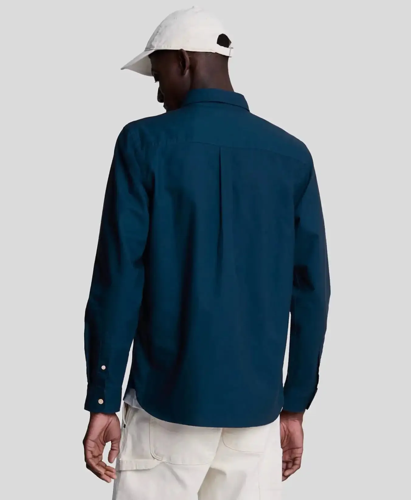 Lyle & Scott Mens Plain Oxford Shirt Apres Navy