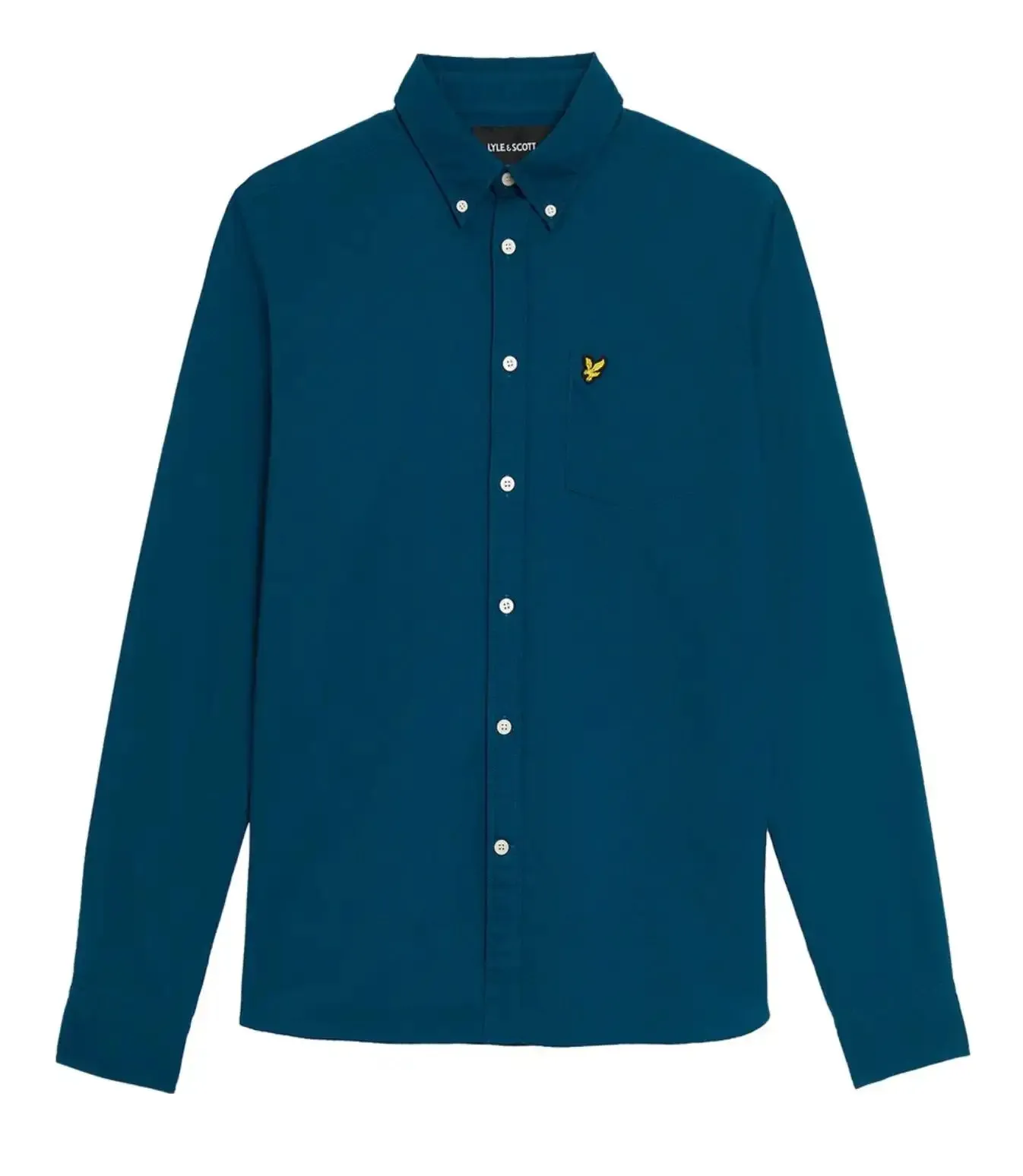 Lyle & Scott Mens Plain Oxford Shirt Apres Navy