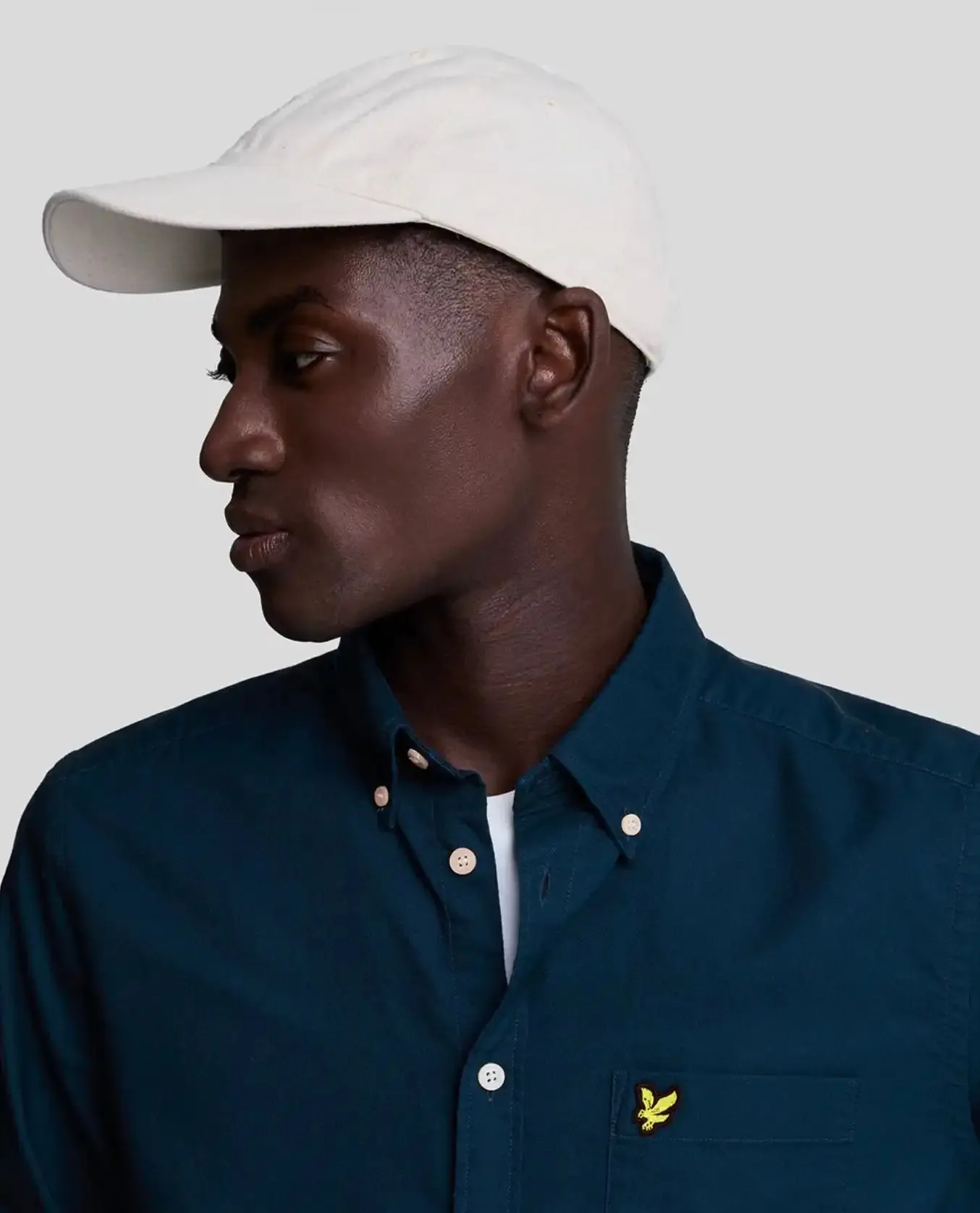 Lyle & Scott Mens Plain Oxford Shirt Apres Navy