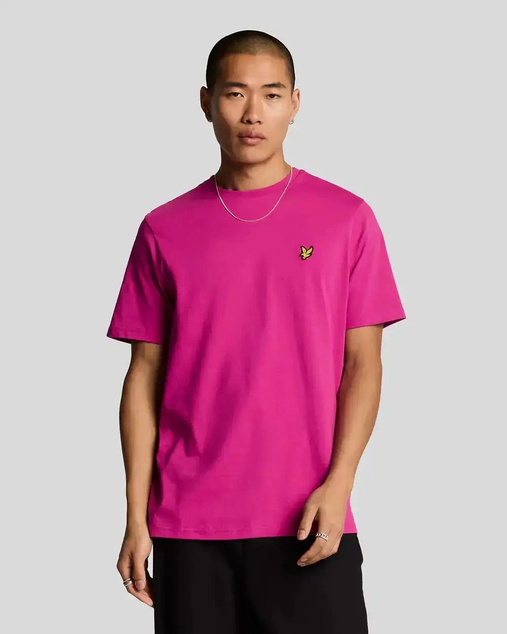 Lyle & Scott Mens Plain T-Shirt Fuchsia