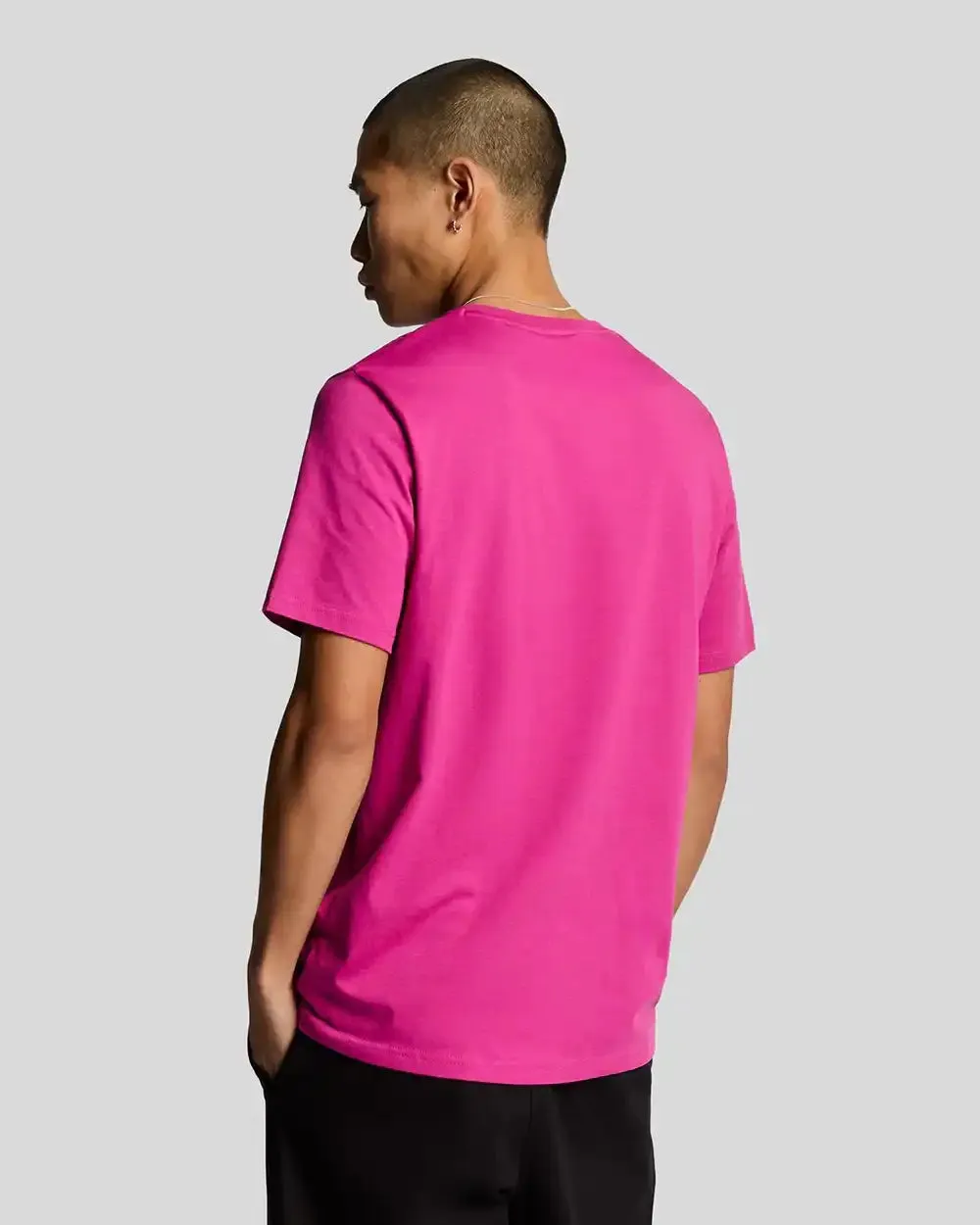 Lyle & Scott Mens Plain T-Shirt Fuchsia