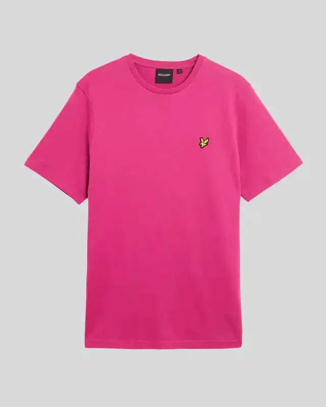 Lyle & Scott Mens Plain T-Shirt Fuchsia