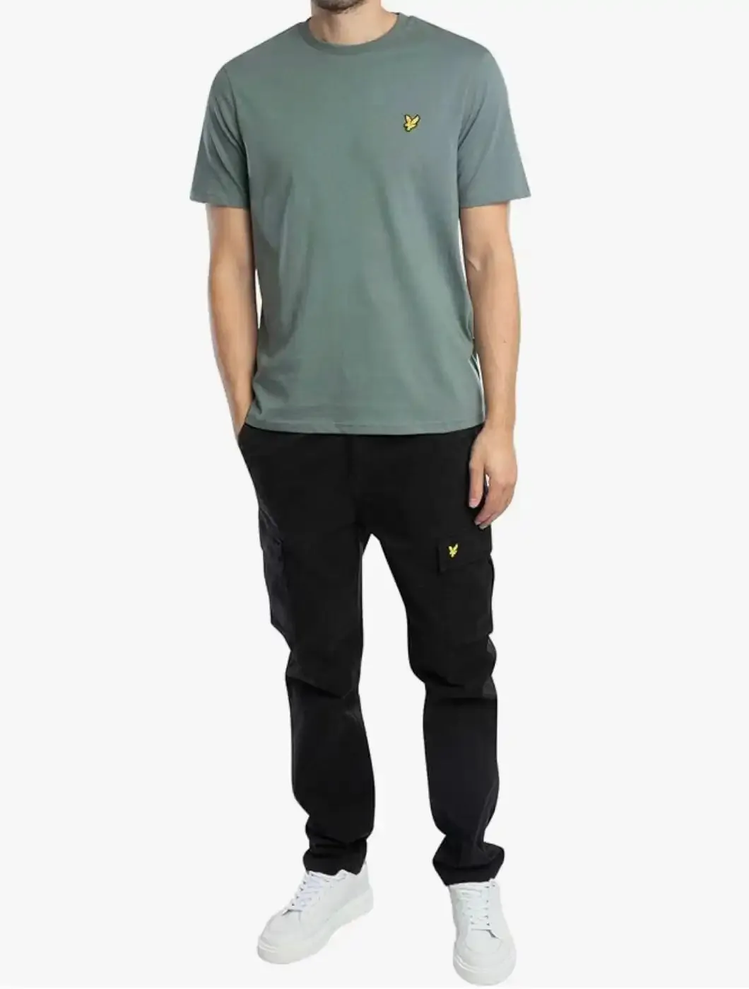 Lyle & Scott Mens Plain T-Shirt Green Mercurial