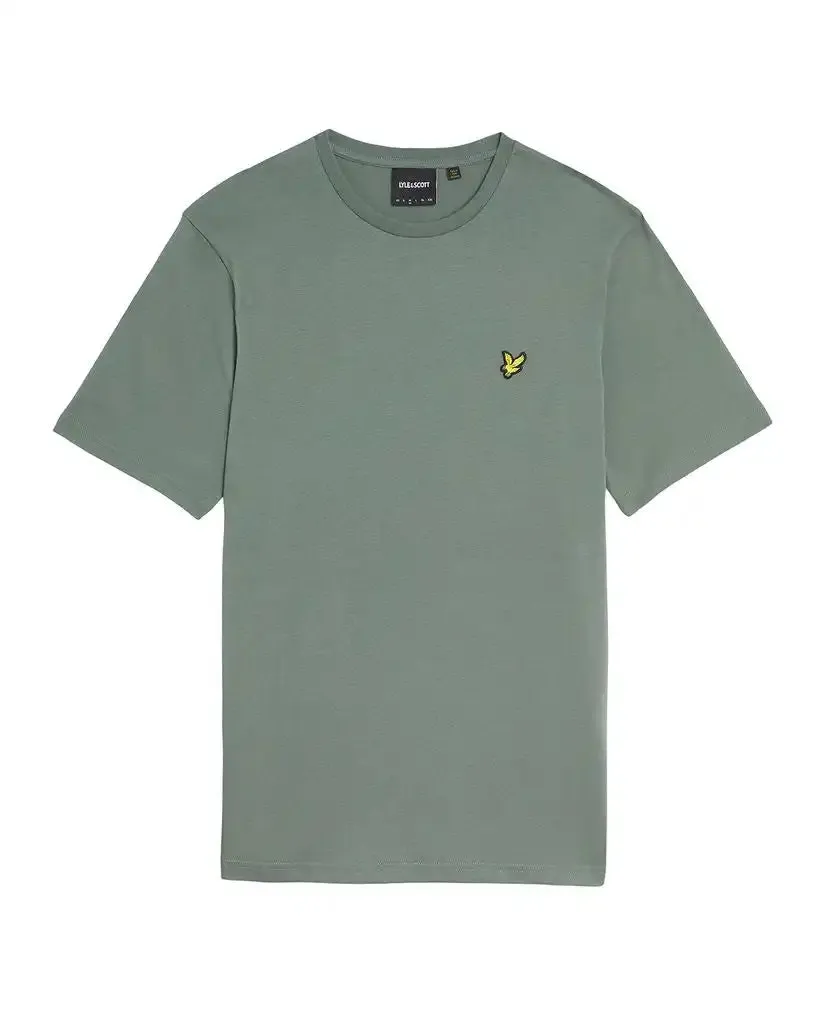 Lyle & Scott Mens Plain T-Shirt Green Mercurial