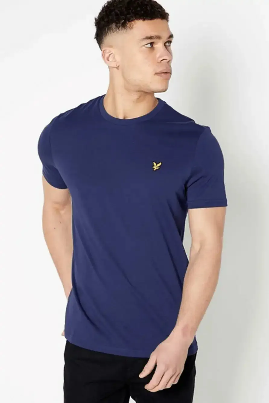 Lyle & Scott Men's Plain T-Shirt Navy