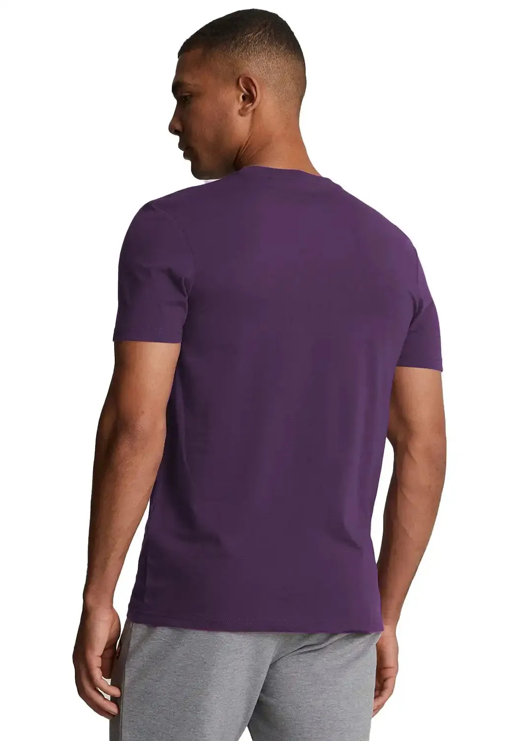 Lyle & Scott Mens Plain T-Shirt Thistle Shadow