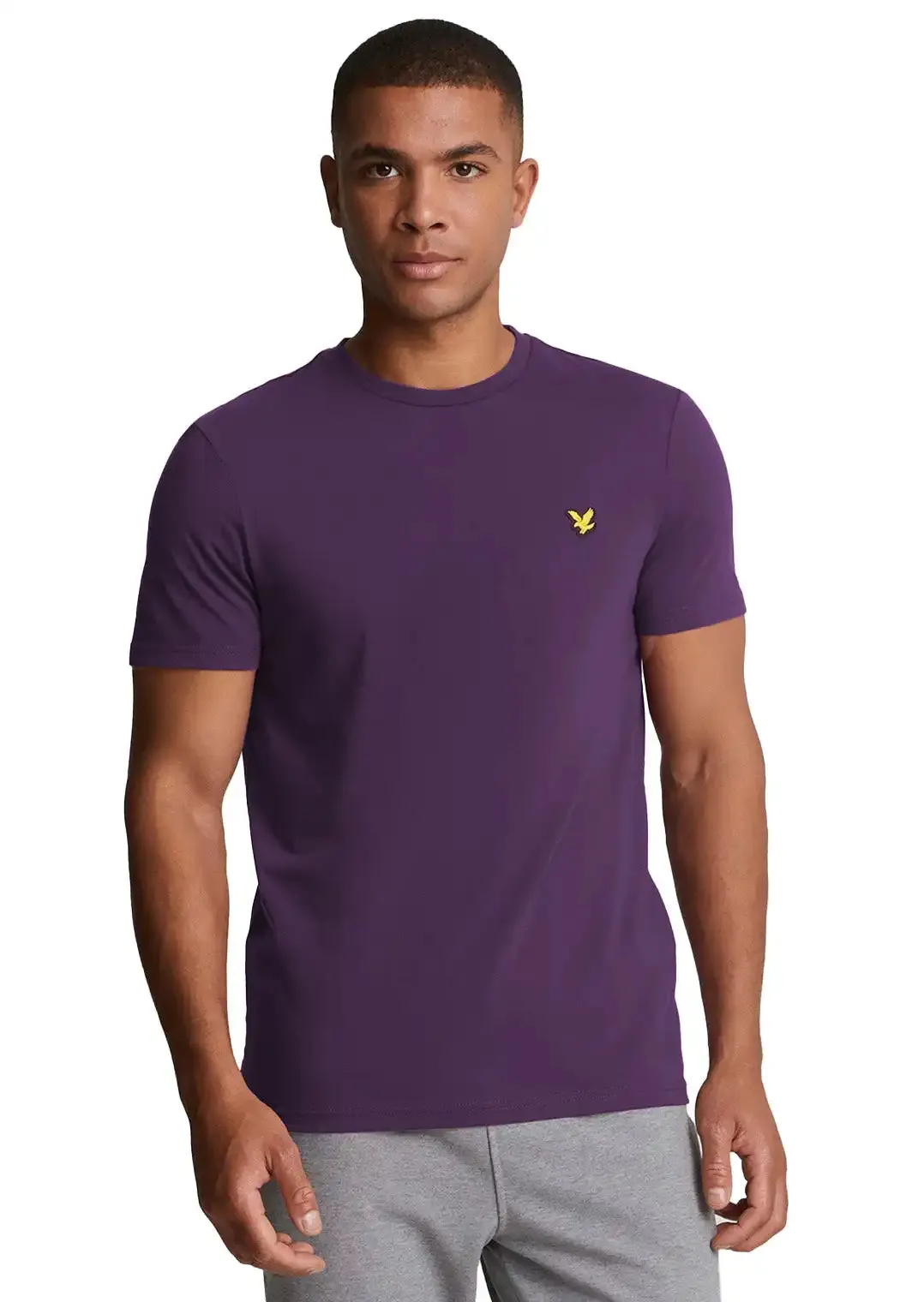 Lyle & Scott Mens Plain T-Shirt Thistle Shadow