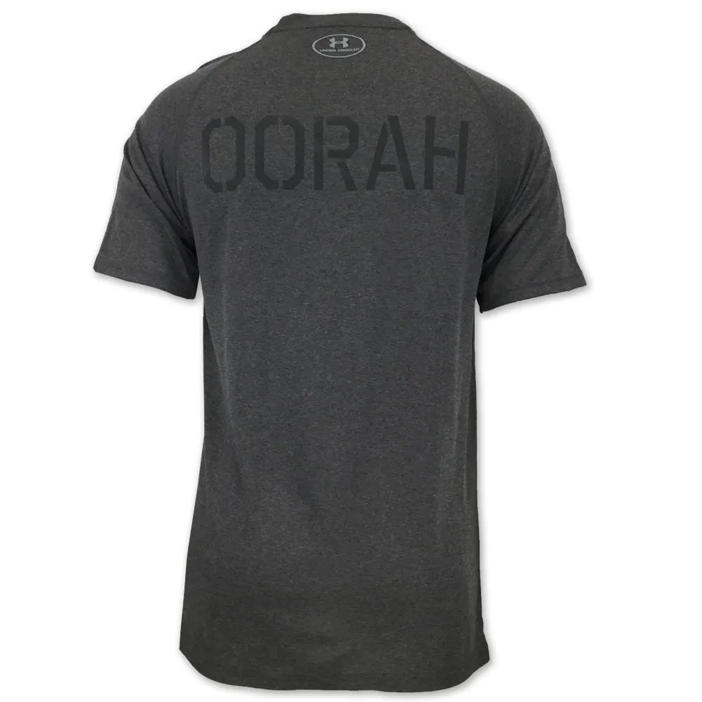 Marines Under Armour Oorah Tech T-Shirt (Charcoal)