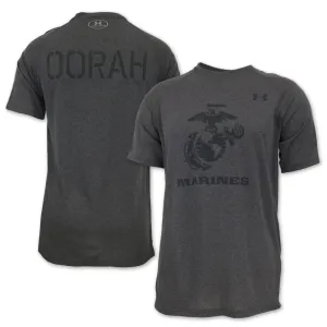 Marines Under Armour Oorah Tech T-Shirt (Charcoal)