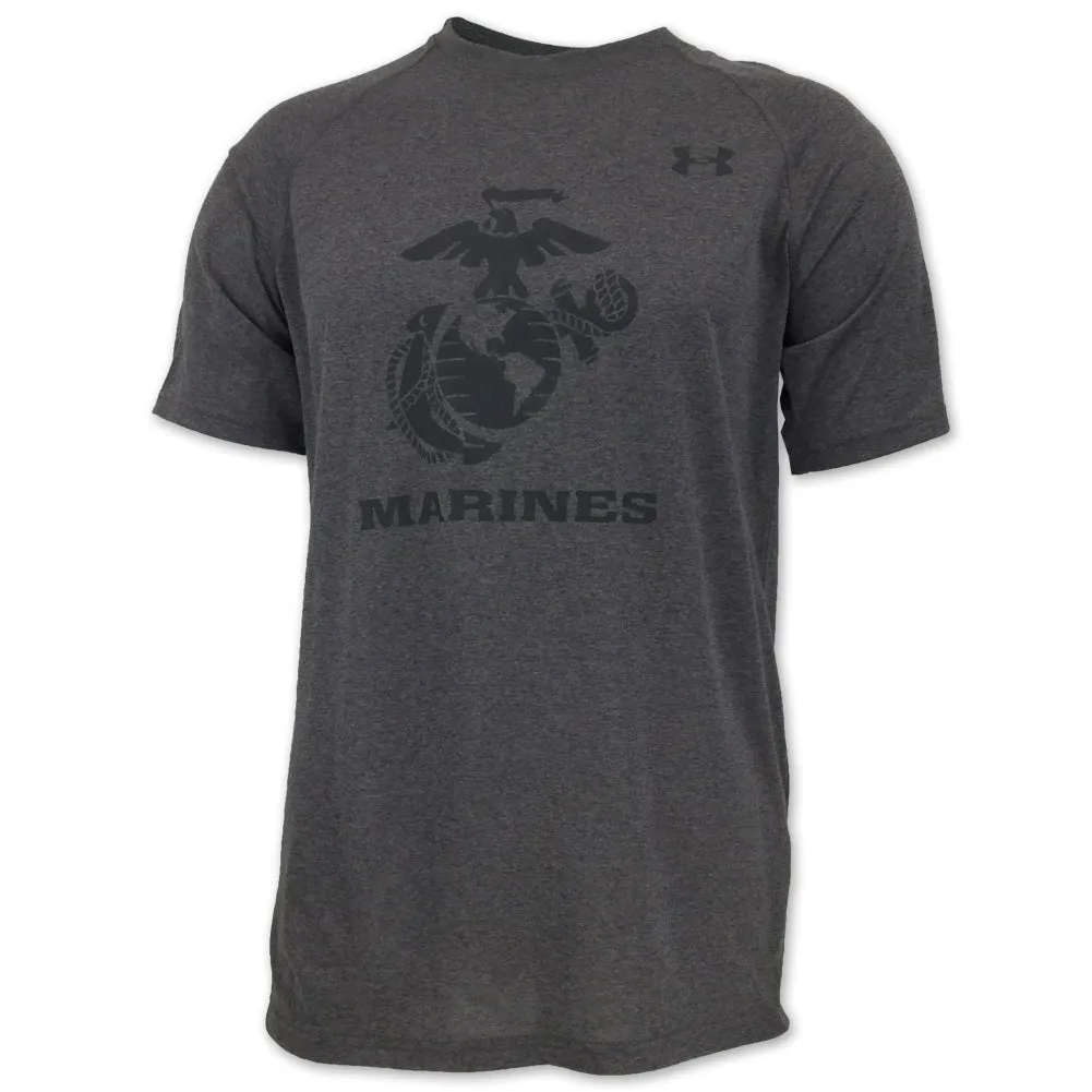 Marines Under Armour Oorah Tech T-Shirt (Charcoal)