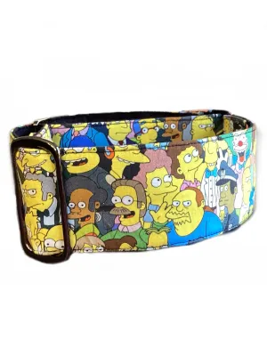 Martingale collar greyhound whippet  Simpsons family cotton fabric super soft