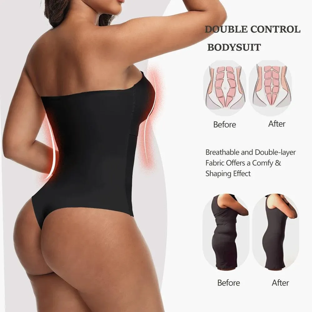 Meghan Strapless Thong Bodysuit Shape wear