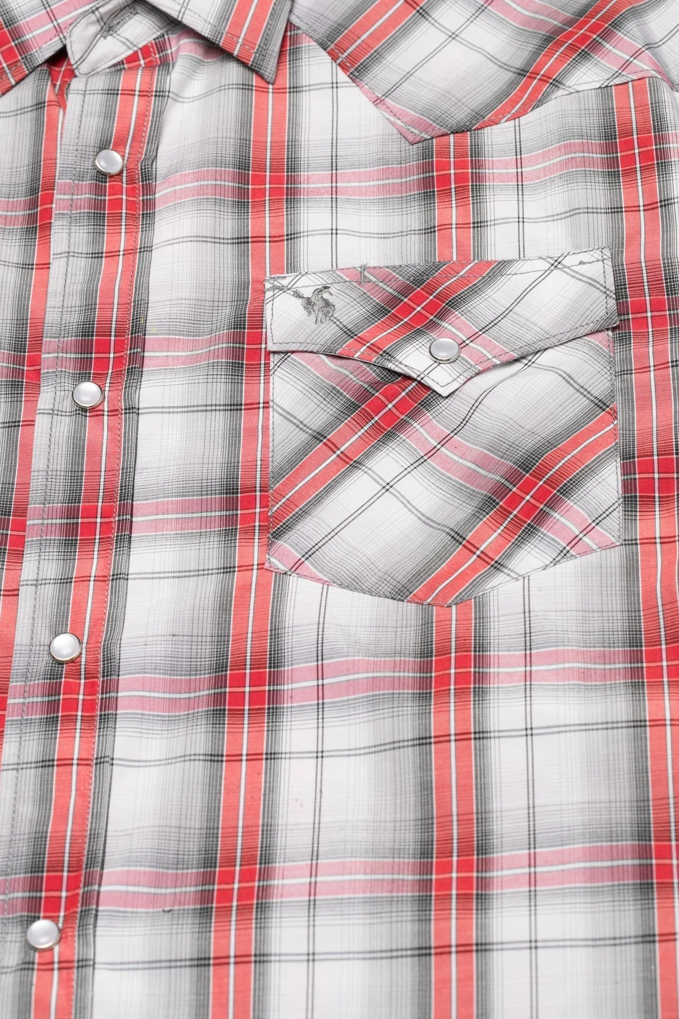 Men's Big & Tall Western Pearl Snap Plaid Shirt-PS400L-BT-451
