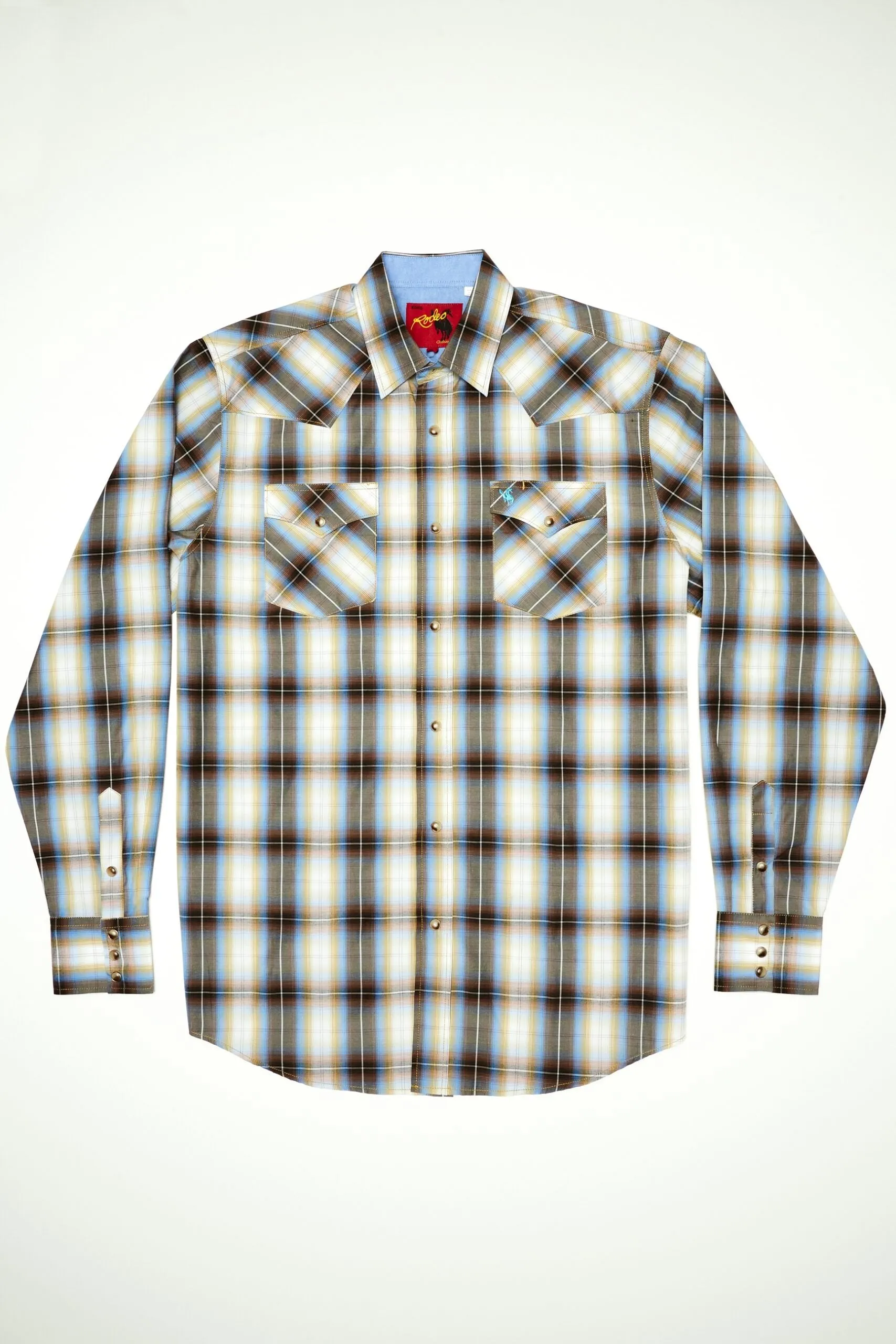 Men's Big & Tall Western Pearl Snap Plaid Shirt-PS400L-BT-492