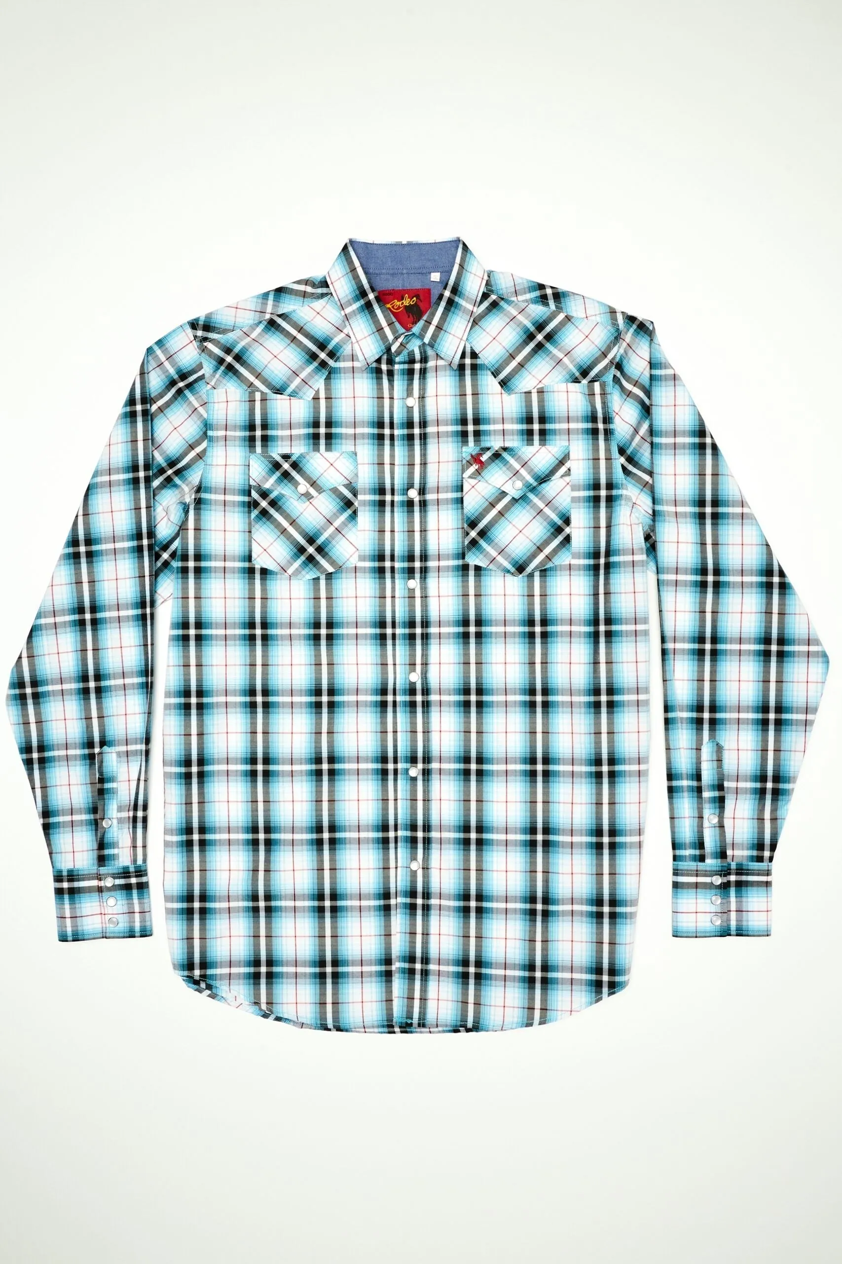 Men's Big & Tall Western Pearl Snap Plaid Shirt-PS400L-BT-493