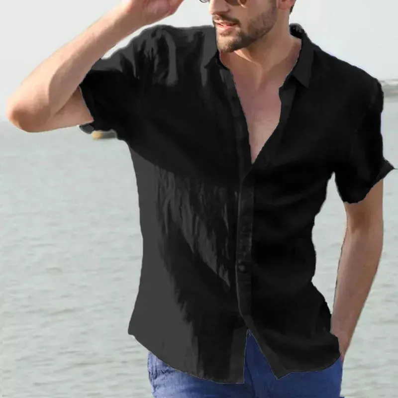 Men's Casual Short Sleeve Shirt Street Wear